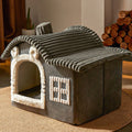 Winter Warm Villa, or Enclosed Cat Litter - Cat - (3 Color Options) - (S-L) - (While Supplies Last)