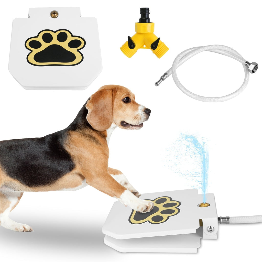 Fresh Water Fountain Sprinkler w/ Interactive Paw Pedal and Valve - Dog - (While Supplies Last)
