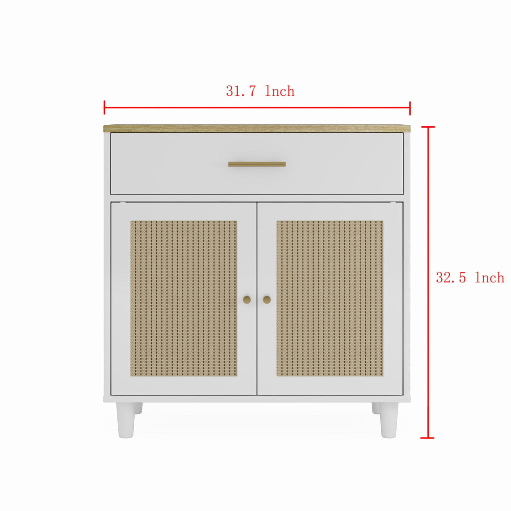 Wood Cabinet Furniture Litter Box Enclosure - Cat - (With Scratch Pad) - (White/Lt. Brown) - (While Supplies Last)