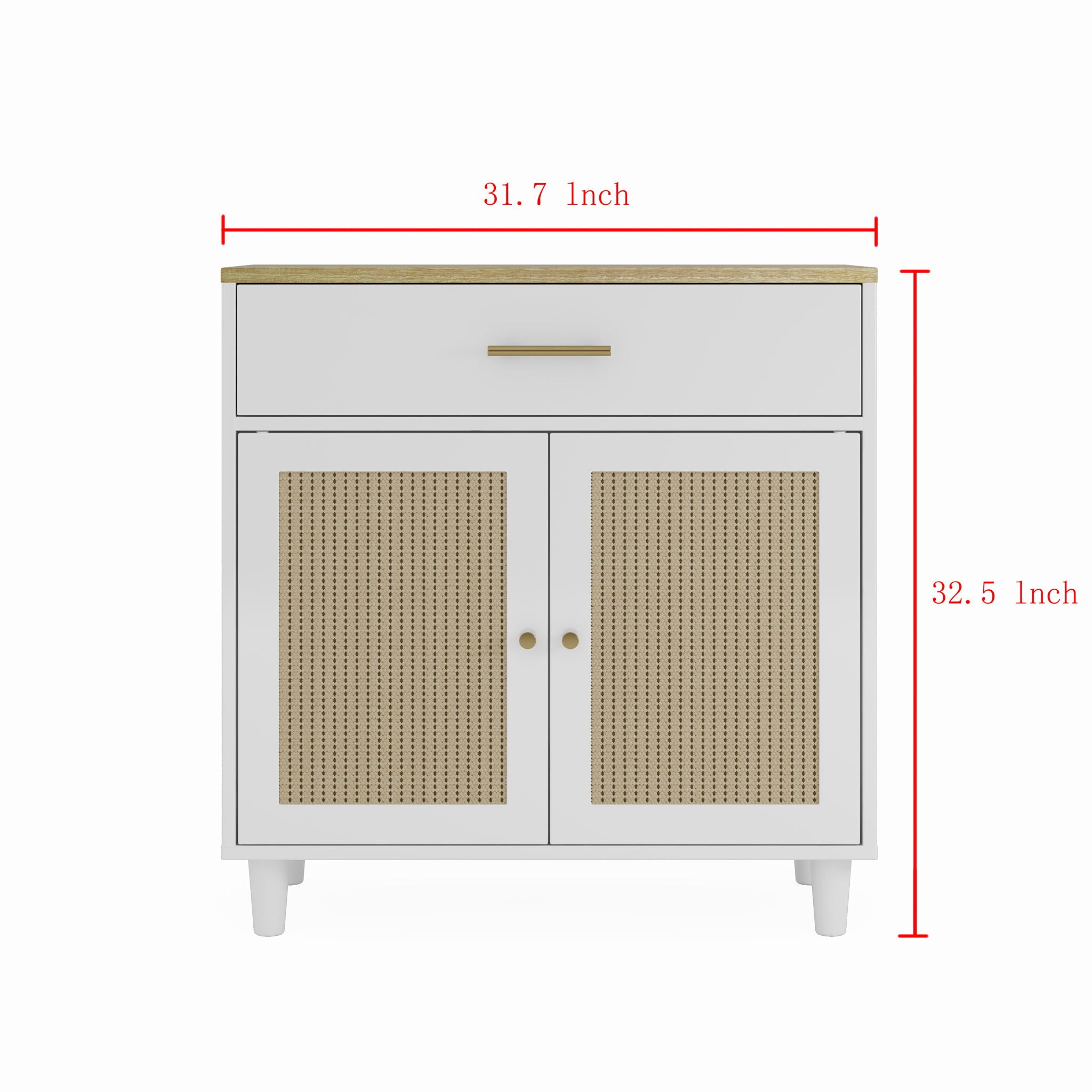 Wood Cabinet Furniture Litter Box Enclosure - Cat - (With Scratch Pad) - (White/Lt. Brown) - (While Supplies Last)
