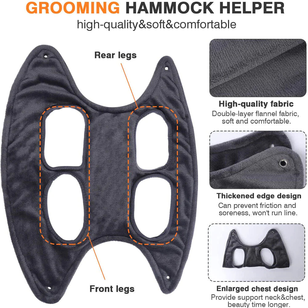 Hanging Grooming Hammock Harness - Dog Cat - (4 Color Options) - (S-L) - USA