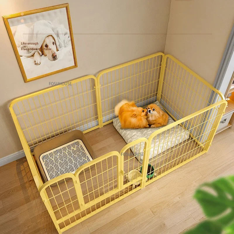 Wrought Iron Pet Kennel  - Dog - (Indoor Enclosure) - (S, M pet)  - (2 Sizes) - (3 Color Options)