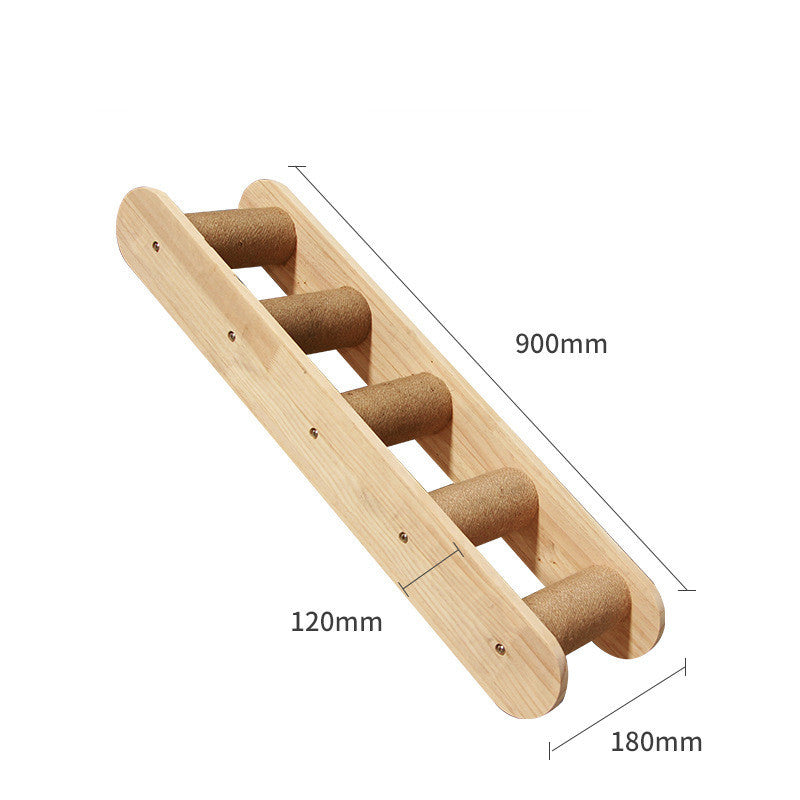 Cat Climbing Wall Ladder, Platforms, and Columns - (17 Options) - (Wood)