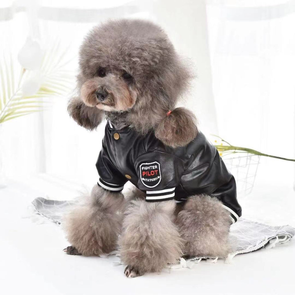 Leather Coat - Dog - (XS-3XL) - (Red, Black)