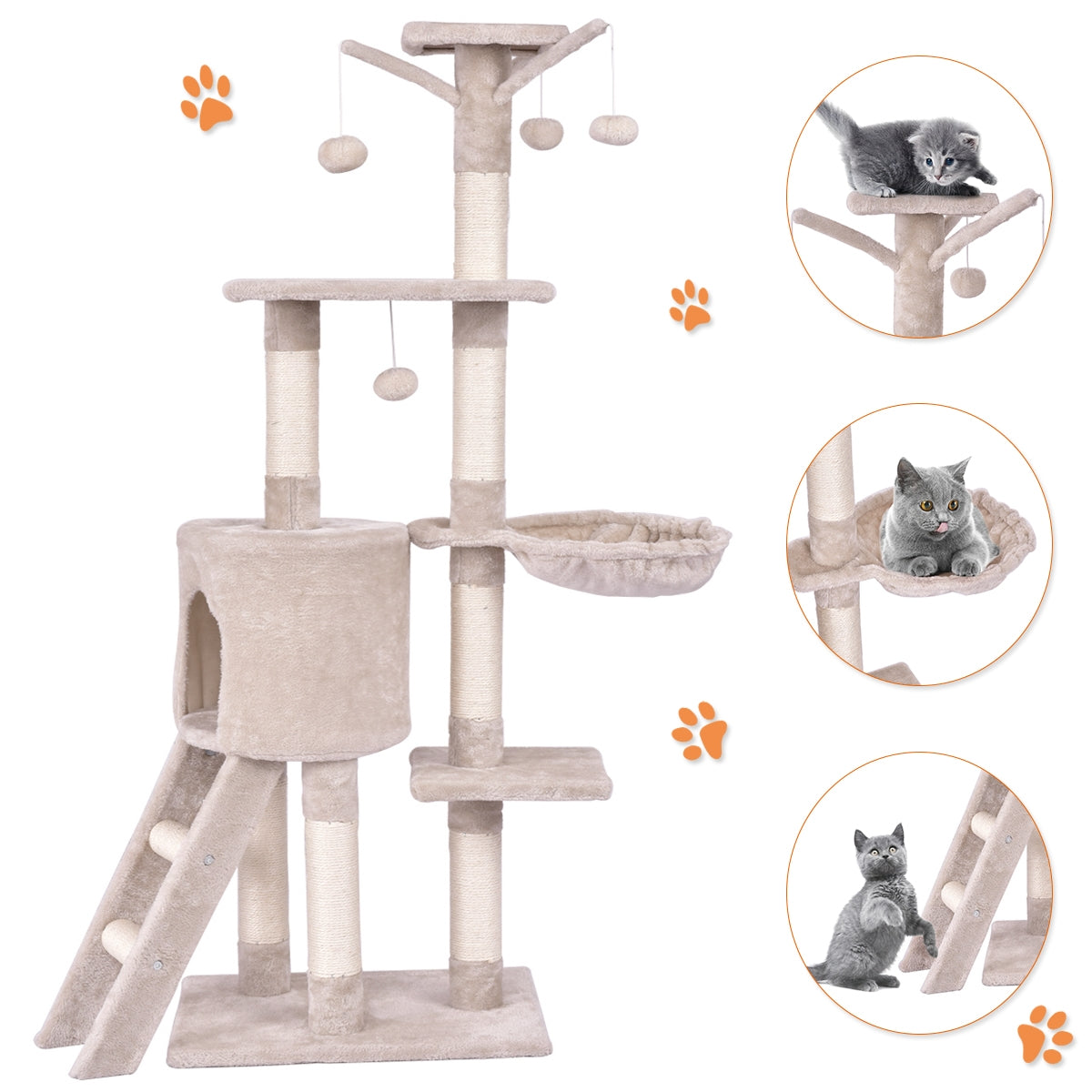 Condo Scratching Posts Ladder Cat Play Tree