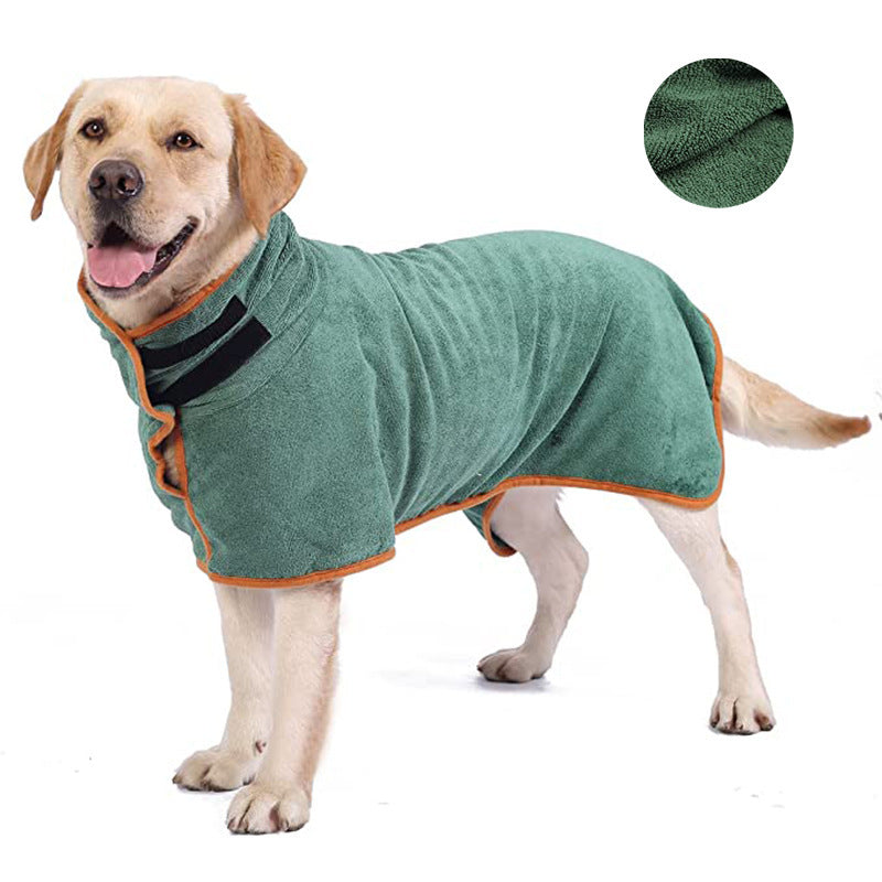 Grooming Towel Robe - Dog Cat - (Fast Absorbing) - (Adjustable) - (7 Color Options) - (XS-3XL)