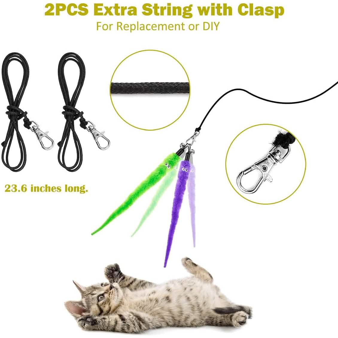 Interactive Toy Wand - Cat - (11-Pack)