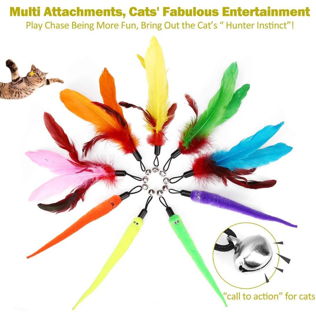 Interactive Toy Wand - Cat - (11-Pack)