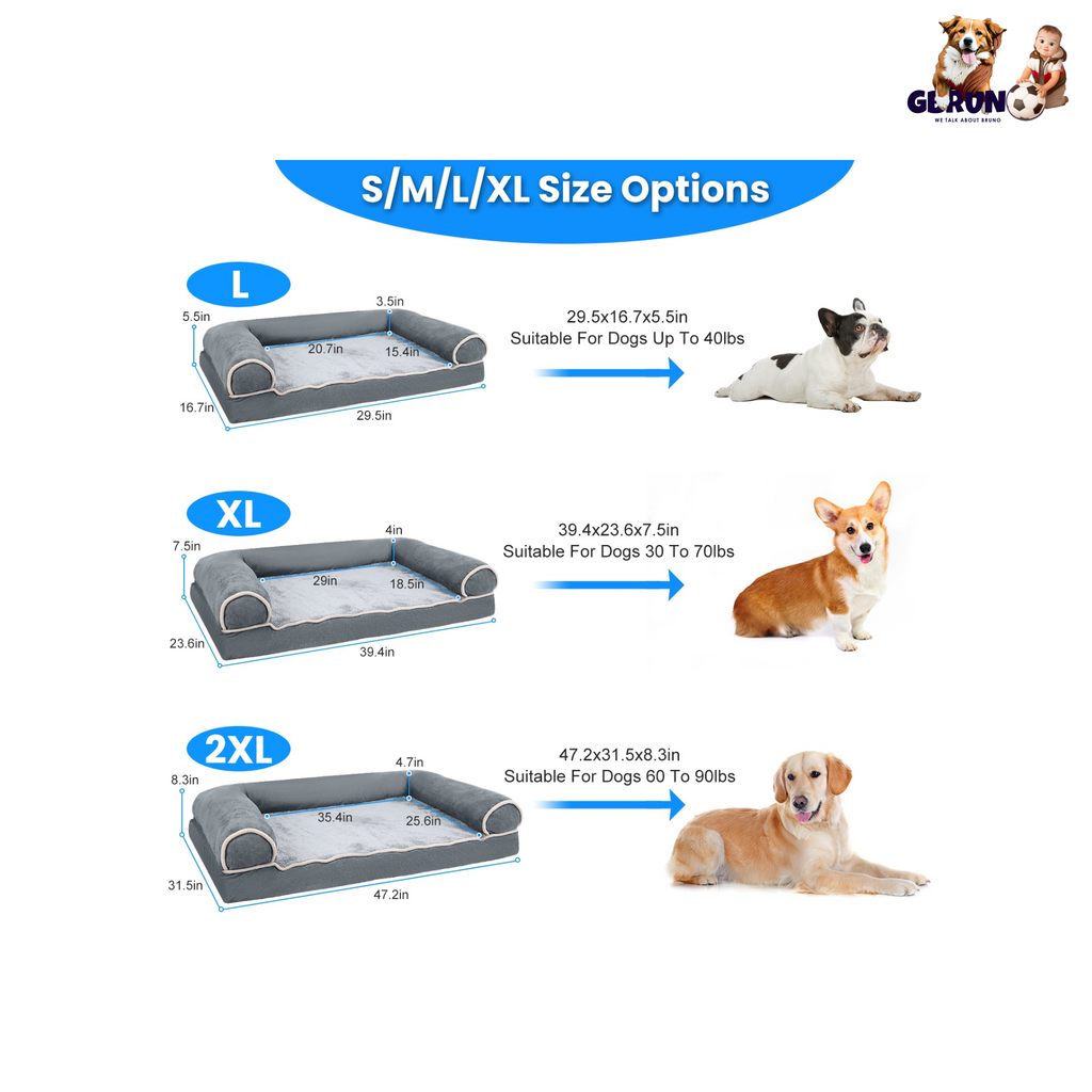 Pet Bed - Dog - ( Cozy and Supportive) -  (L-2XL)     -  (GBruno) - (While Supplies Last)