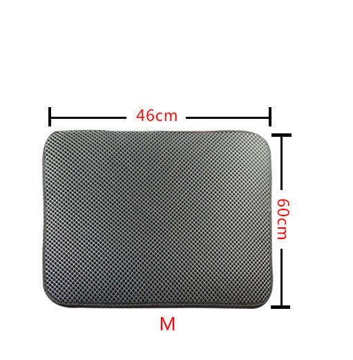 Litter Mat Keeps Paws Clean - Cat - (Black, Grey) - (XS-L) - (While Supplies Last)