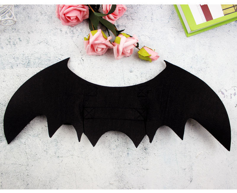 Halloween Bat Costume - Dog Cat - (S-L and Adjustable) - (Black)