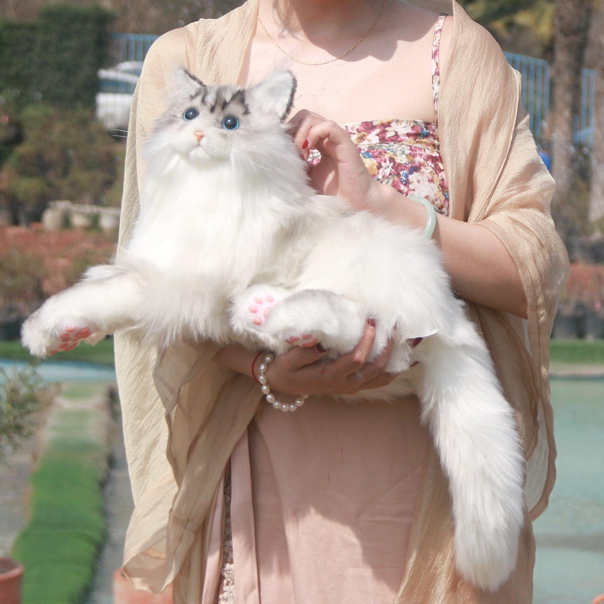 Tracy, the Realistic Weighted Comfort Plush Toy Cat  - Kids, Adults - (Weighs 3 lbs) - (While Supplies Last)