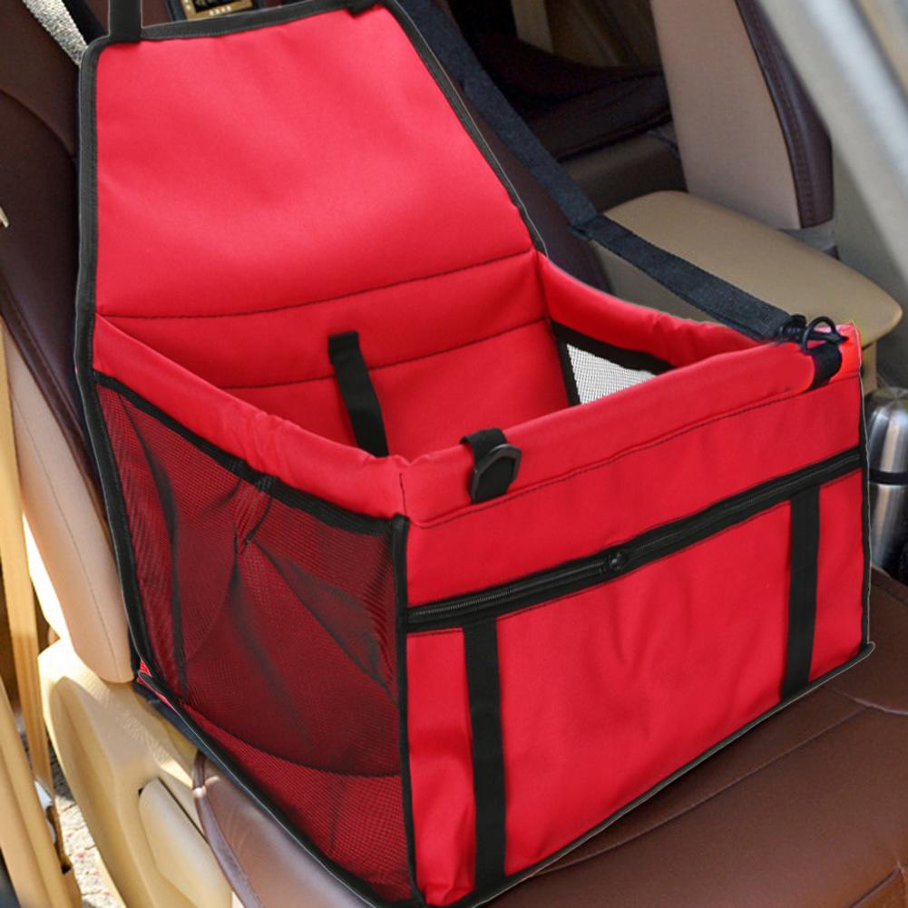 Secure Pet Carrier Car Seat - Dog Cat - (Waterproof) - (7 Color Options) _ (Solid or Prints)