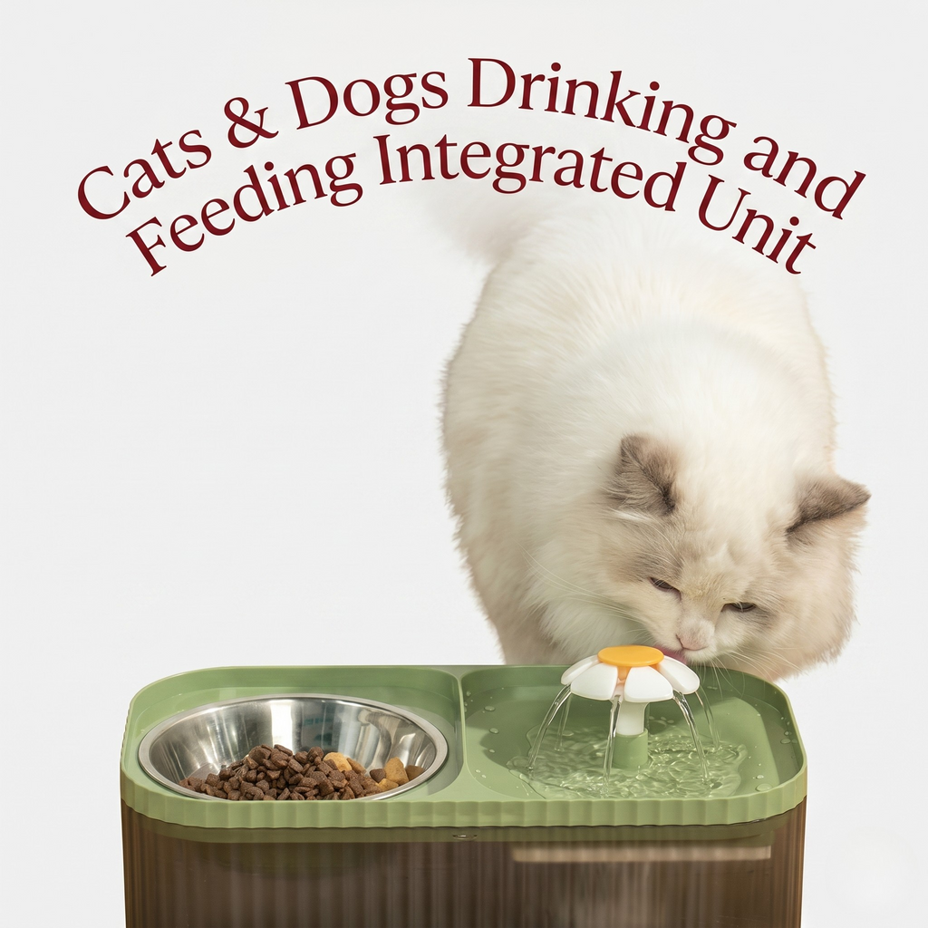 Quiet Circulating Water Fountain - Dog Cat - (4 Color Options)