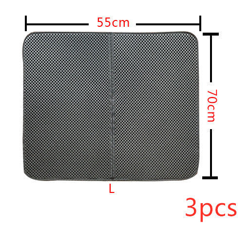 Litter Mat Keeps Paws Clean - Cat - (Black, Grey) - (XS-L) - (While Supplies Last)