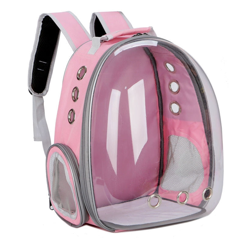 Space Bubble Pet Carrier Backpack - Dog Cat - (8 Color Options) - (3 Styles) - (Breathable) - (Comfortable)