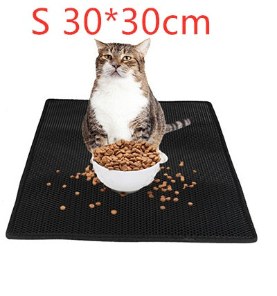Durable Honeycomb Design Litter Mat - Cat - (3 Color Options) - (Urine Proof) - (S-L)