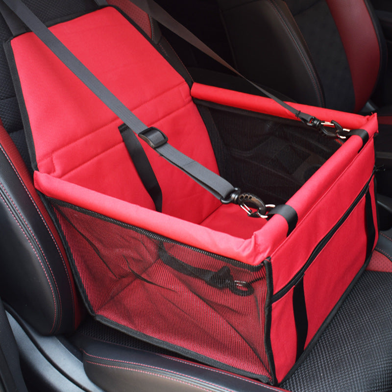 Secure Pet Carrier Car Seat - Dog Cat - (Waterproof) - (12 Color/Style Options)