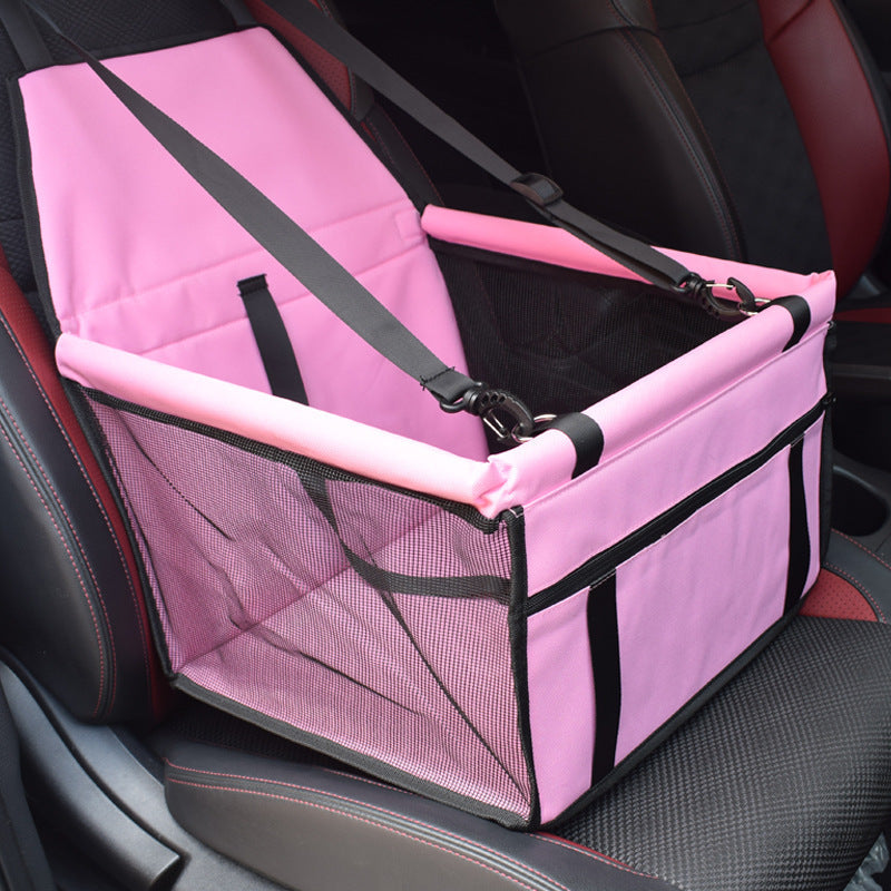 Secure Pet Carrier Car Seat - Dog Cat - (Waterproof) - (12 Color/Style Options)
