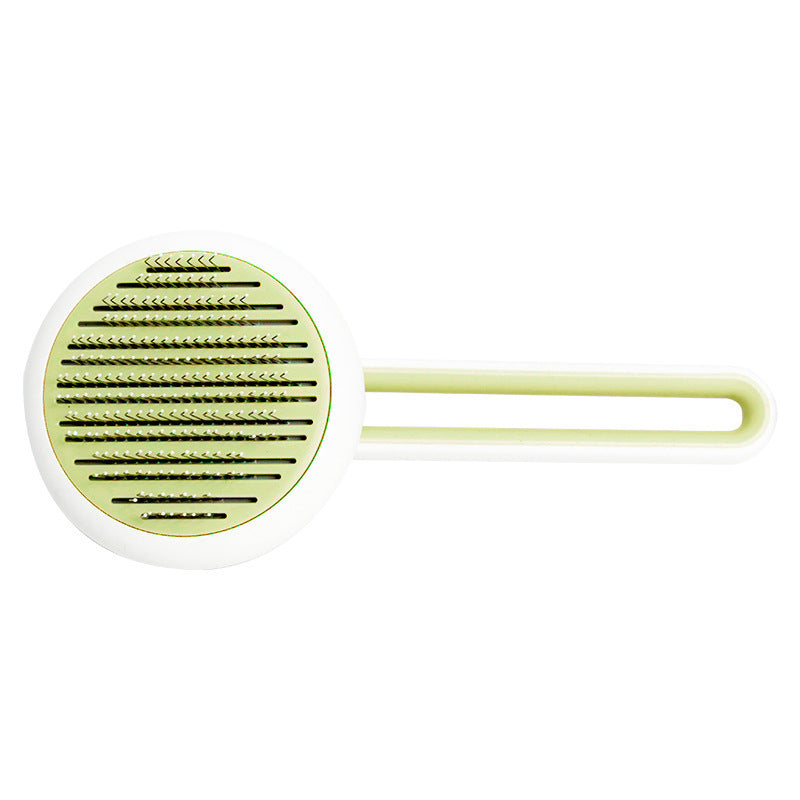 Push Button Grooming Brush  -  Dog Cat  - (Auto- Massage) - (Hair Remover)