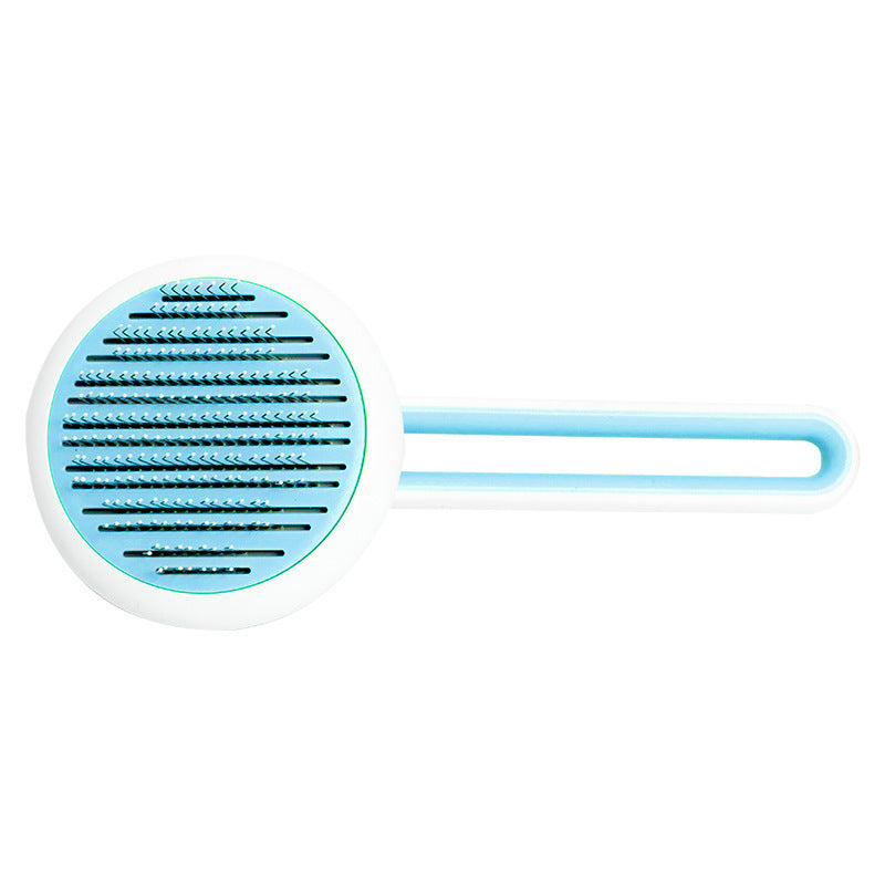 Push Button Grooming Brush  -  Dog Cat  - (Auto- Massage) - (Hair Remover)