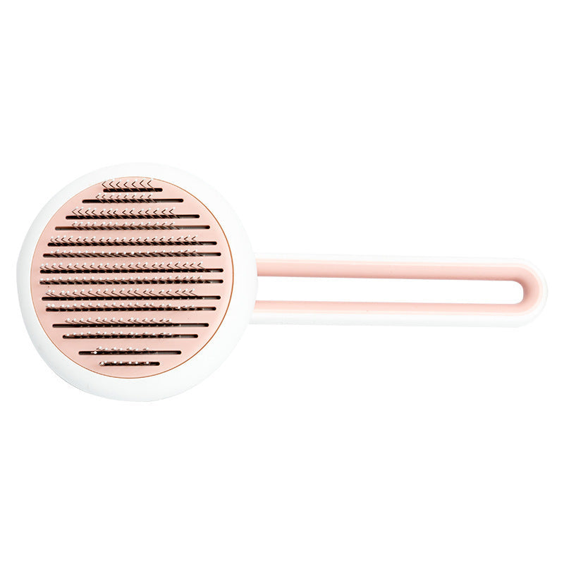 Push Button Grooming Brush  -  Dog Cat  - (Auto- Massage) - (Hair Remover)