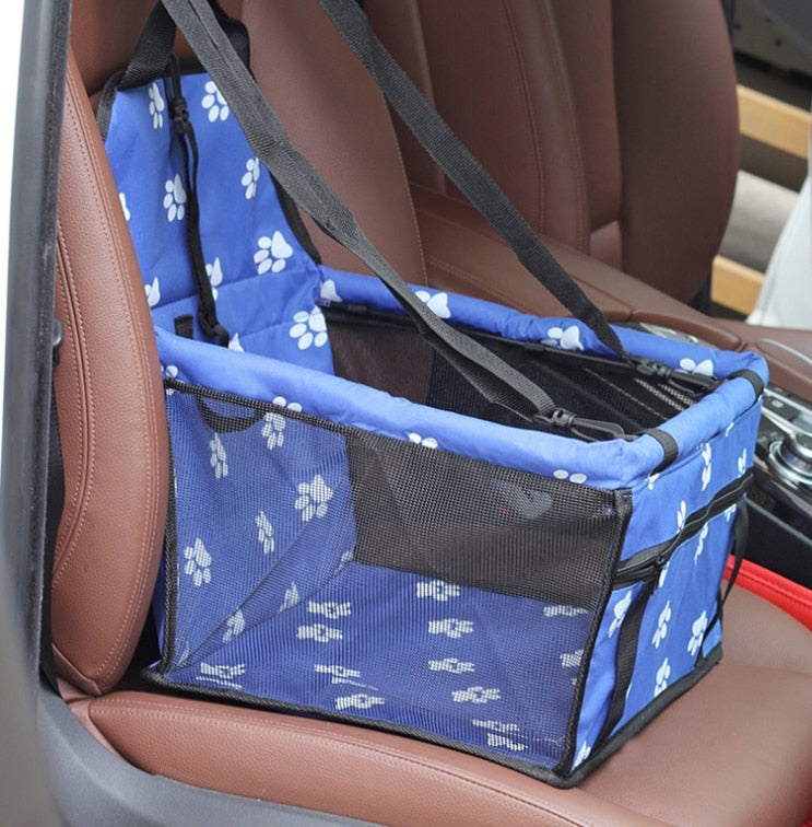 Secure Pet Carrier Car Seat - Dog Cat - (Waterproof) - (12 Color/Style Options)