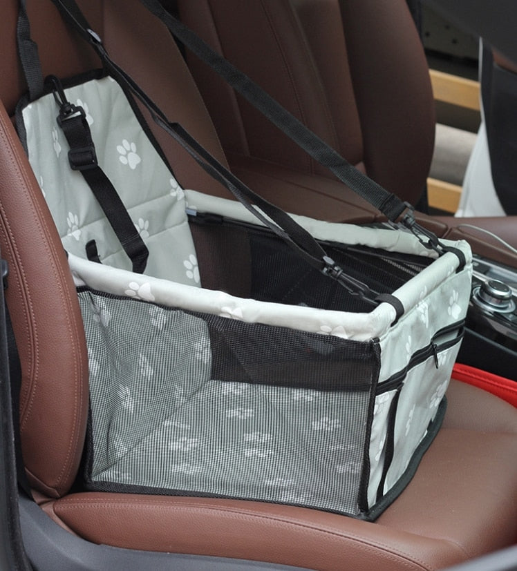 Secure Pet Carrier Car Seat - Dog Cat - (Waterproof) - (12 Color/Style Options)