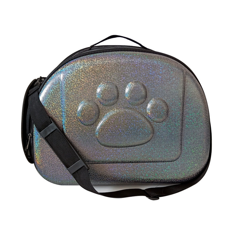 Collapsible Pet Travel Bag - Dog Cat - (Black) - (S,M,L) - (Flat Design) - (Durable) - (Roomy)