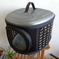 Collapsible Pet Travel Bag - Dog Cat - (Black) - (S,M,L) - (Flat Design) - (Durable) - (Roomy)