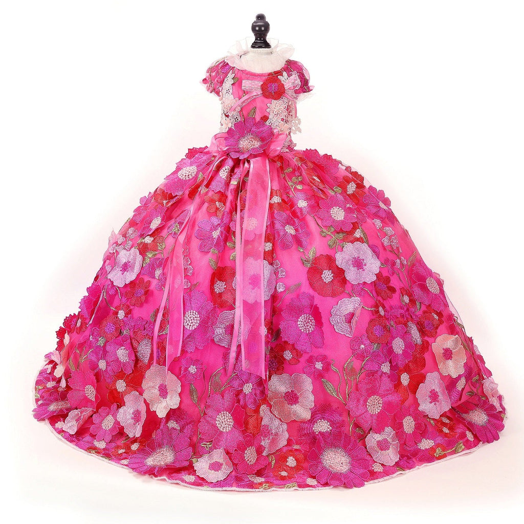 Rosy Bloom Princess Couture Dress - Princess Dog - (XS-XL) and Customizable  - (While Supplies Last)