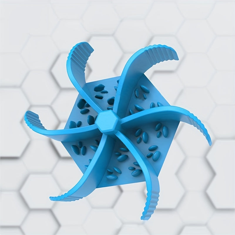 Hexagon Food Divider -  Dog - (Slow Eating) - (Silicone) - (4 Color Options)