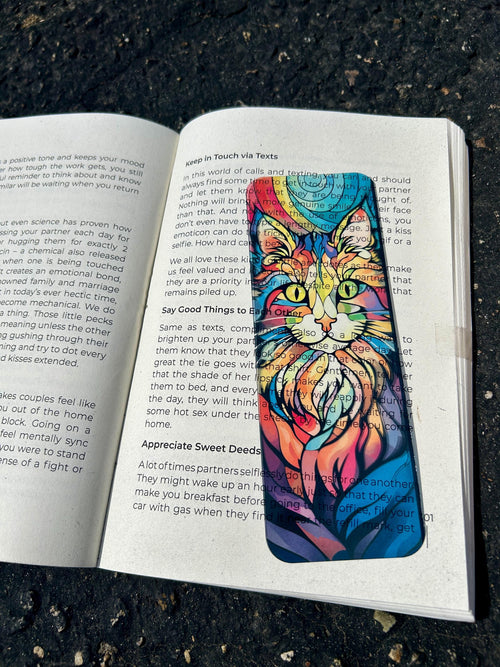 Acid Trip Psychedelic Kitty Bookmark