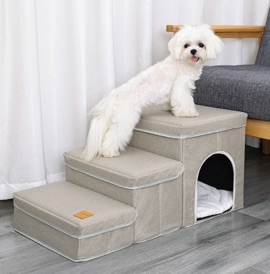 3-in-1 Cat House, Sofa Bed and Stairs - Dog Cat  - (5 Color/Style Options)