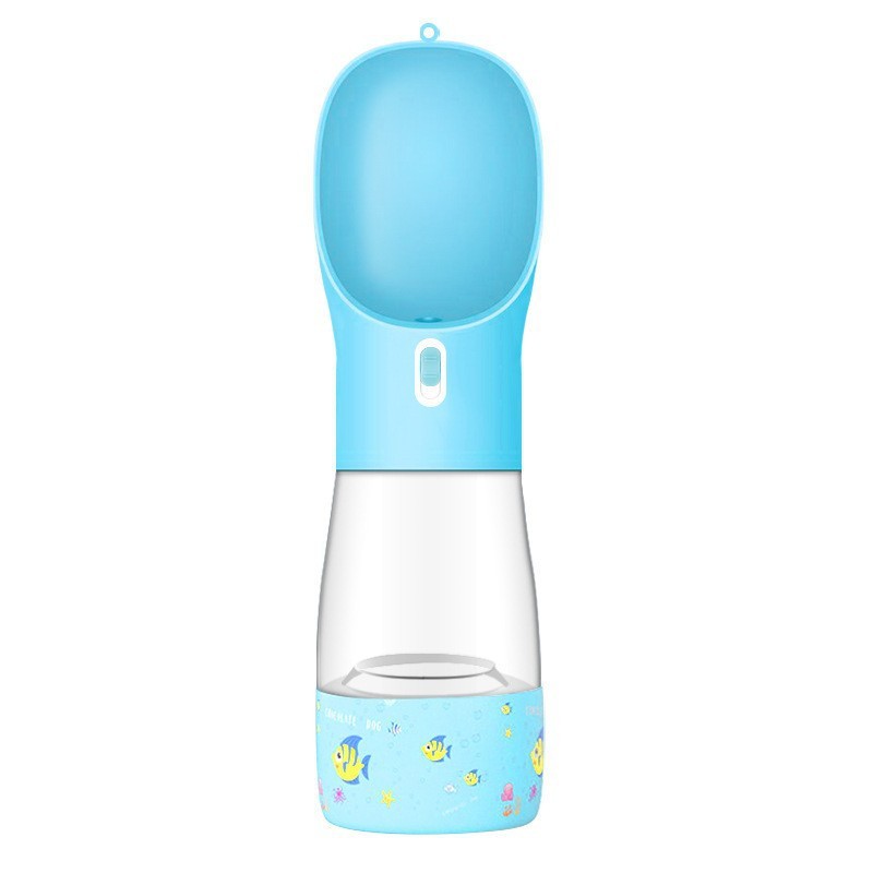 Travel Bottle with Feeder Bowl - Dog - (458 ML) - (4 Color Options)