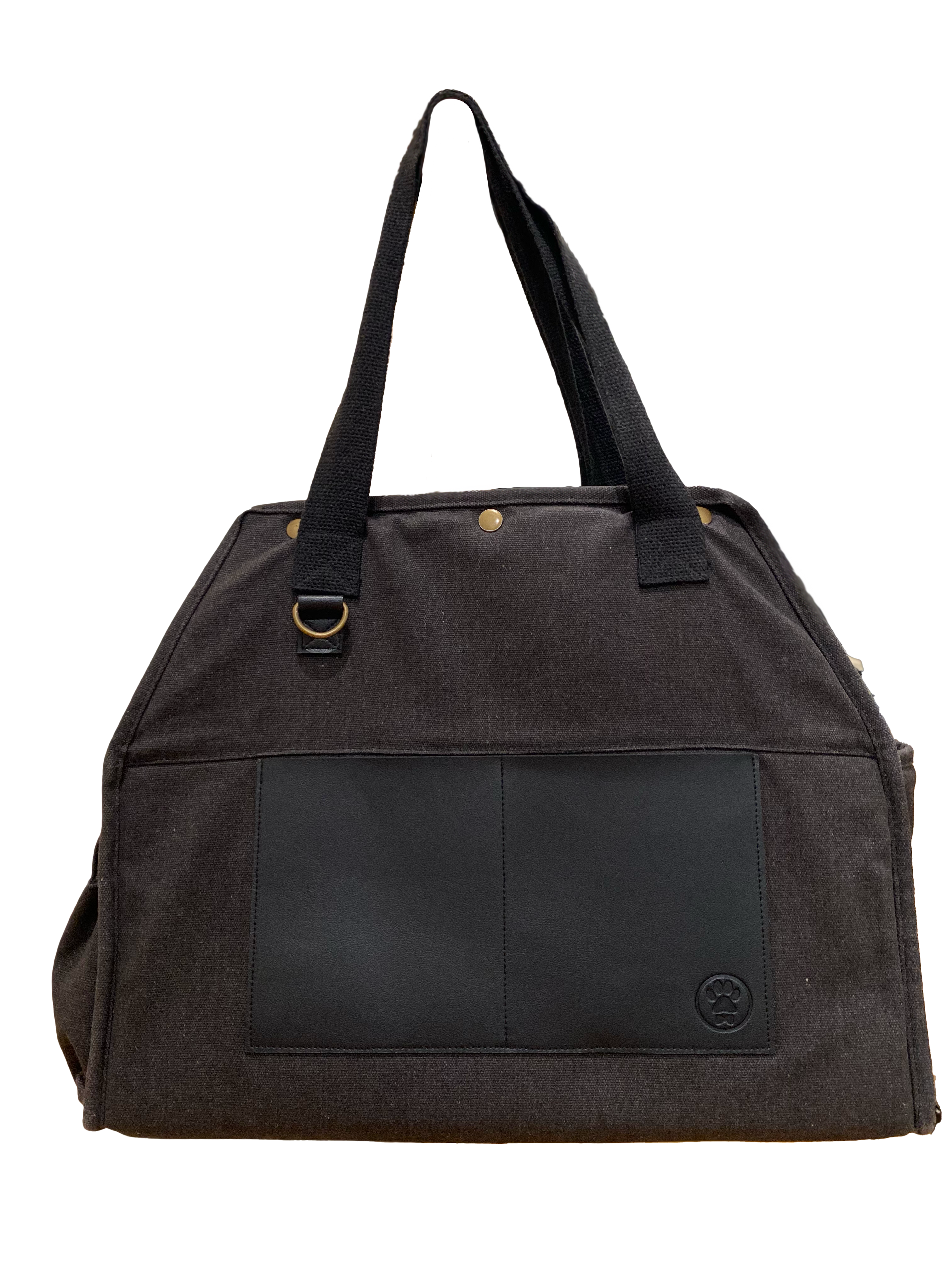 The Daily Pet Carrier Bag— Dog Cat - (Lightweight) - (Packable Luxury for Life on the Go) - (Black) - (S,M)