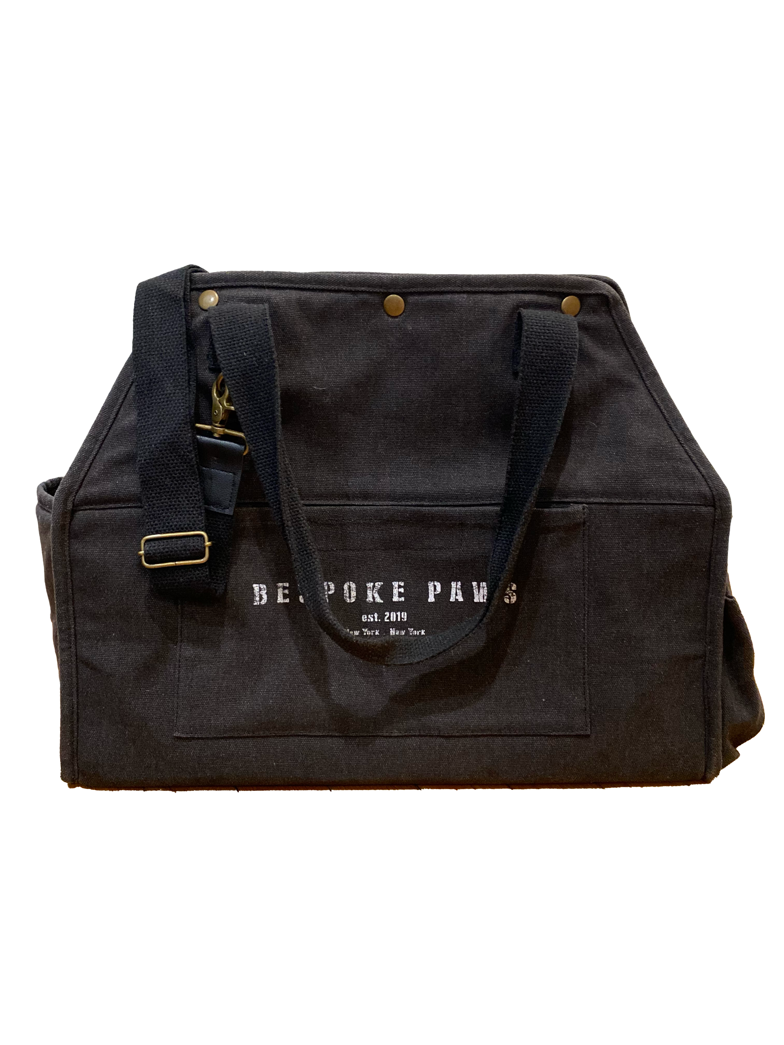 The Daily Pet Carrier Bag— Dog Cat - (Lightweight) - (Packable Luxury for Life on the Go) - (Black) - (S,M)