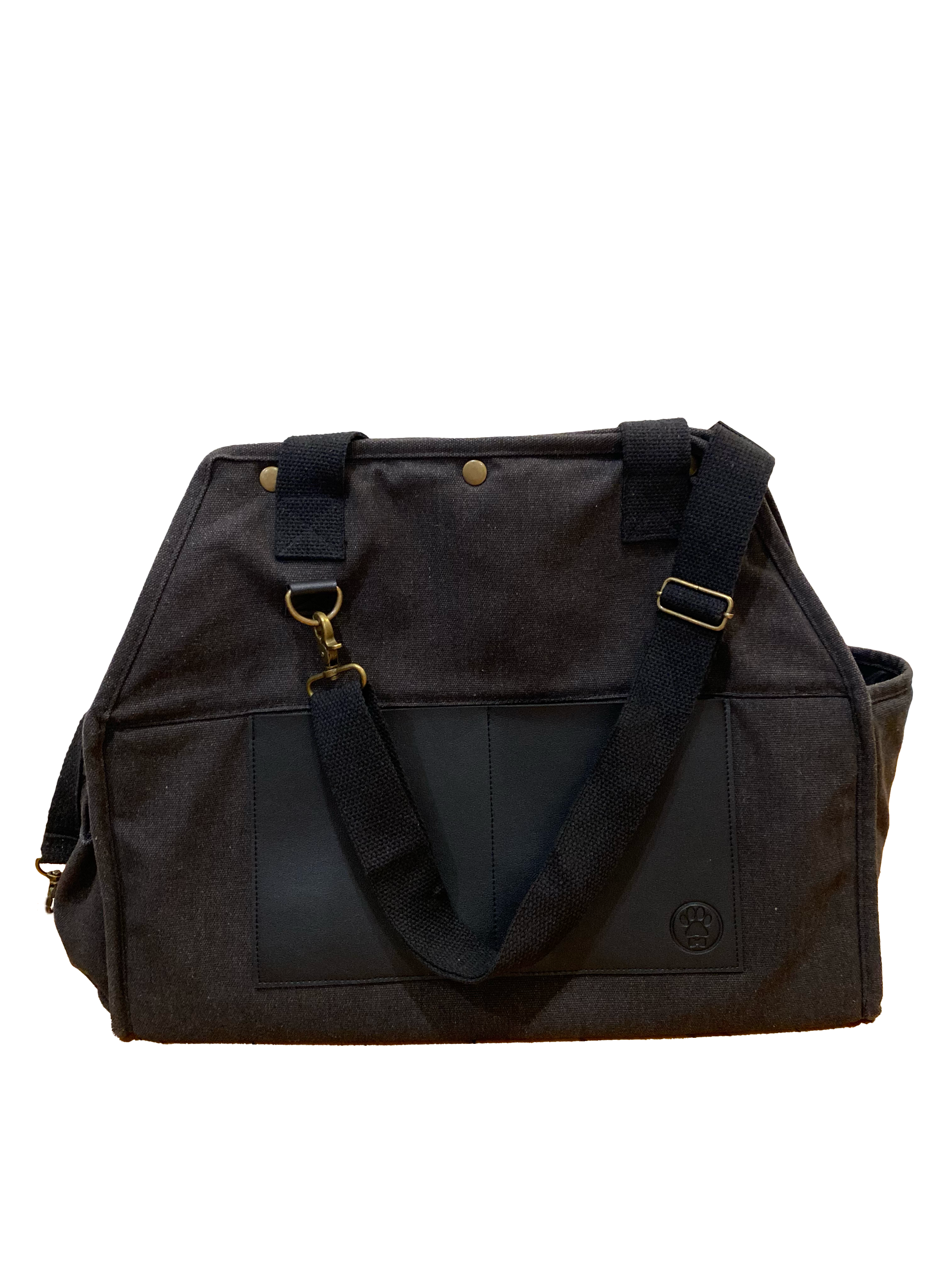 The Daily Pet Carrier Bag— Dog Cat - (Lightweight) - (Packable Luxury for Life on the Go) - (Black) - (S,M)