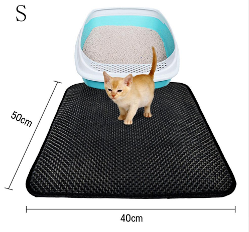 Litter Mat Keeps Paws Clean - Cat - (Black, Grey) - (XS-L) - (While Supplies Last)