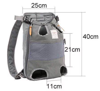 Front-Worn Pet Carrier Backpack - Dog Cat - (4 Color Options) - (Hands-Free)