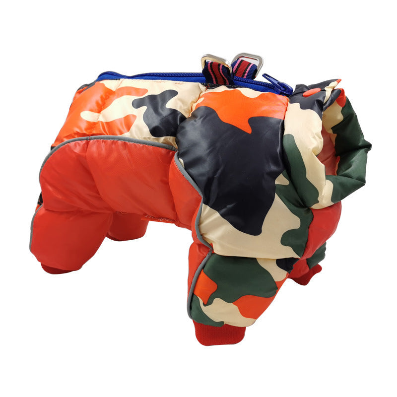 Warm and Casual Camouflage Jacket - Dog - (10 Color/Design Options) - (10-26)