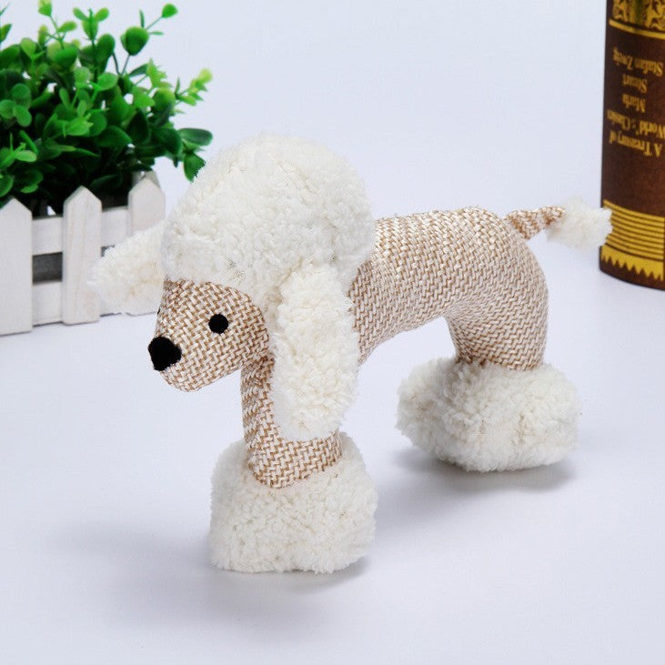 Teething Toy - Dog -  (Interactive Fun) - ((3 Color Options) - (3 Animal Plush Options)