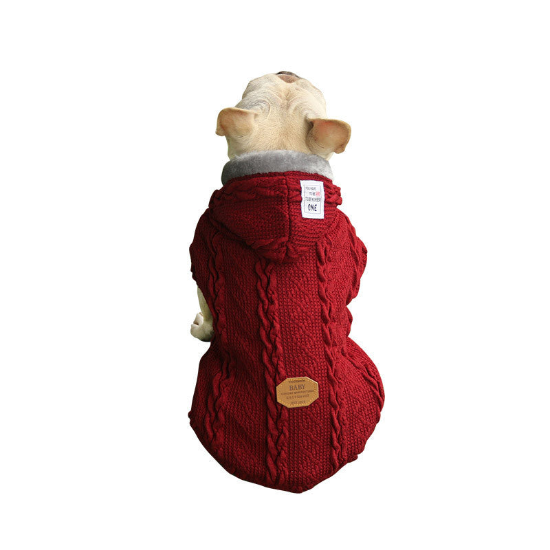 Fleece Sweater Jacket - Dog Cat - (Wine Red, Navy Blue) - (S-XXL) - (While Supplies Last)