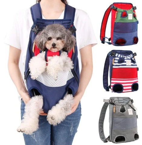 Hands-Free Front Worn Backpack Pet Carrier - Dog Cat - (4 Color Options)