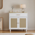 Wood Cabinet Furniture Litter Box Enclosure - Cat - (With Scratch Pad) - (White/Lt. Brown) - (While Supplies Last)