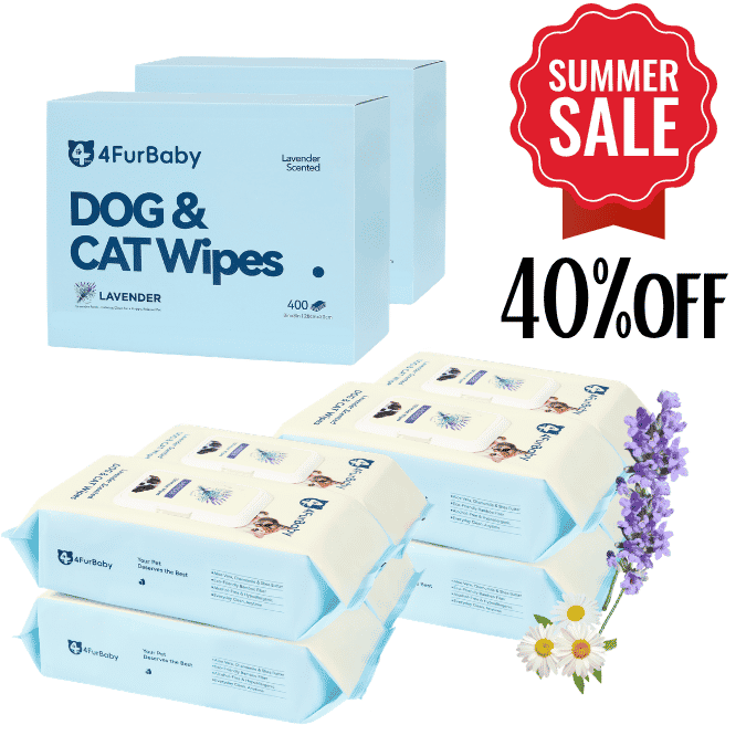 Grooming Wipes - Dog Cat - (Plant-Based) - (Hypoallergenic) - (5 Count Options) - (4FurBaby)