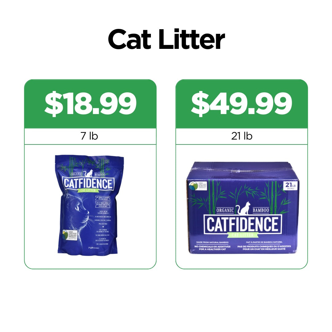 Dust-Free Plant-Based Litter - Cat - (Catfidence®) - (7 lb or 21 lb Bag) - (Traps Odors) - (While Supplies Last)