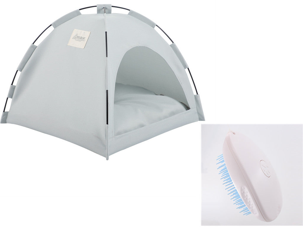 Pet Tent with Cooling Mat - Dog Cat - (Military Green, Turquoise Grey) - (S-L) - (While Supplies Last)
