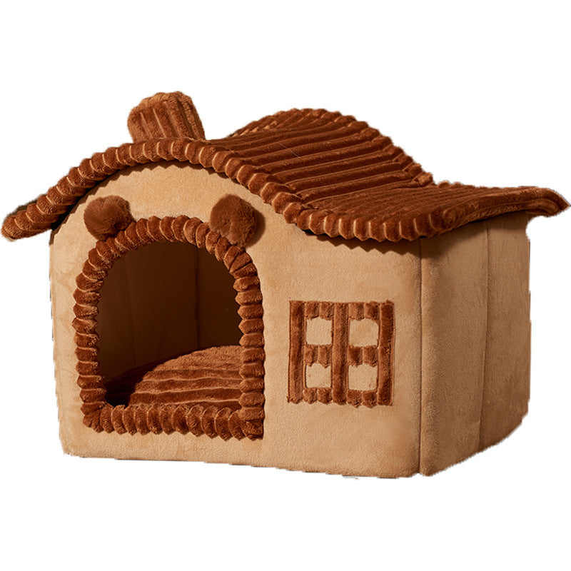 Winter Warm Villa, or Enclosed Cat Litter - Cat - (3 Color Options) - (S-L) - (While Supplies Last)