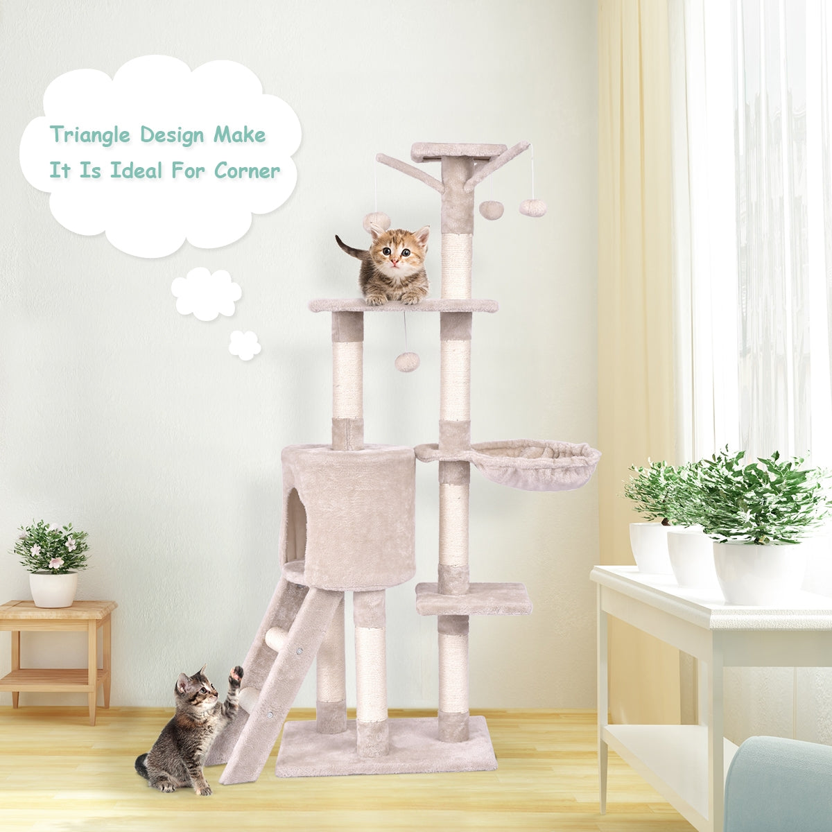 Condo Scratching Posts Ladder Cat Play Tree